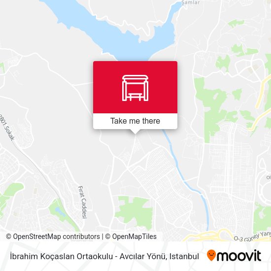 İbrahim Koçaslan Ortaokulu - Avcılar Yönü map