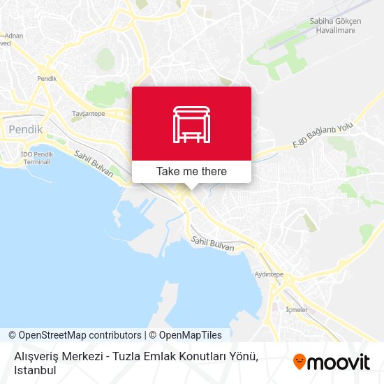 Alışveriş Merkezi - Tuzla Emlak Konutları Yönü map