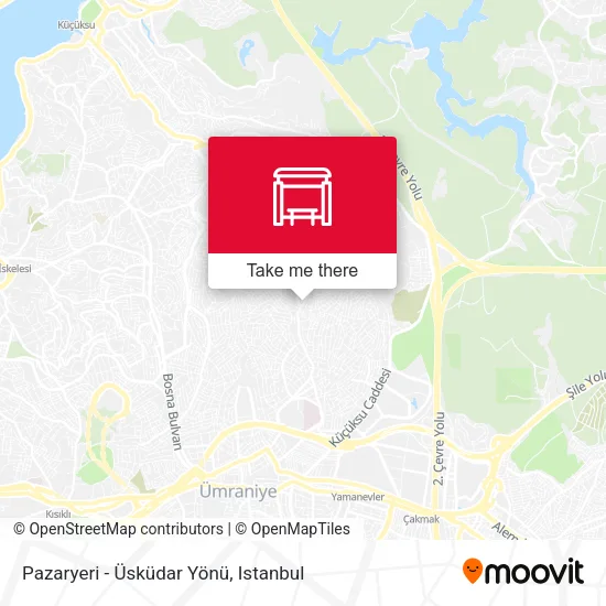 Pazaryeri - Üsküdar Yönü map