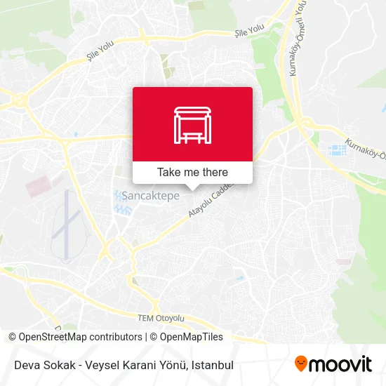 Deva Sokak - Veysel Karani Yönü map