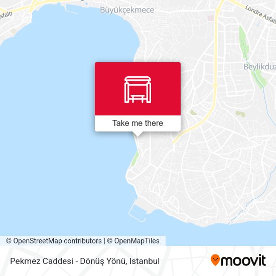 Pekmez Caddesi - Dönüş Yönü map