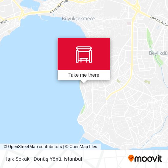 Işık Sokak - Dönüş Yönü map