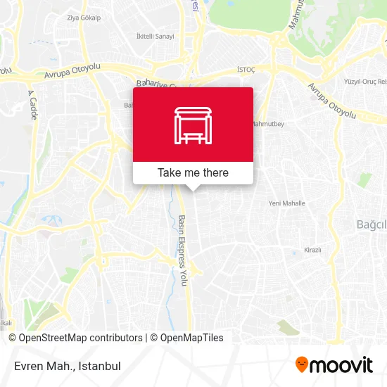 Evren Mah. map