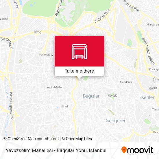 Yavuzselim Mahallesi - Bağcılar Yönü map