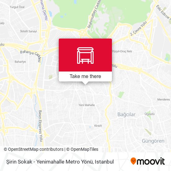Şirin Sokak - Yenimahalle Metro Yönü map