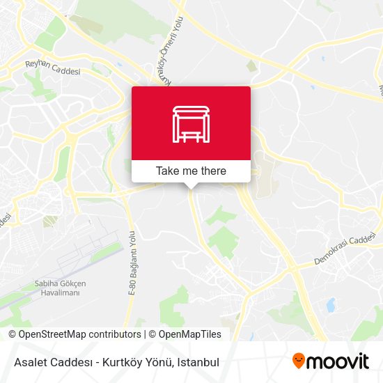 Asalet Caddesı - Kurtköy Yönü map