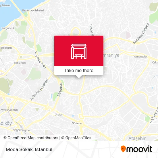 Moda Sokak map