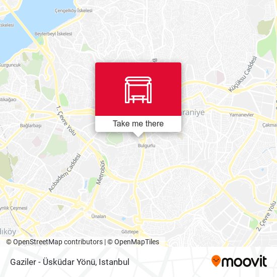 Gaziler - Üsküdar Yönü map