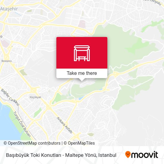 Başıbüyük Toki Konutları - Maltepe Yönü map