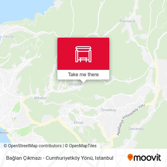 Bağlan Çıkmazı - Cumhuriyetköy Yönü map