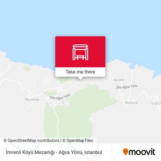 İmrenli Köyü Mezarlığı - Ağva Yönü map