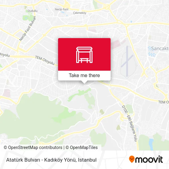 Atatürk Bulvarı - Kadıköy Yönü map