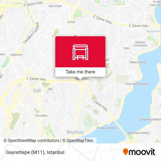 Gayrettepe (M11) map