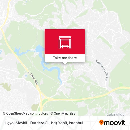 Üçyol Mevkii - Dutdere (11bd) Yönü map