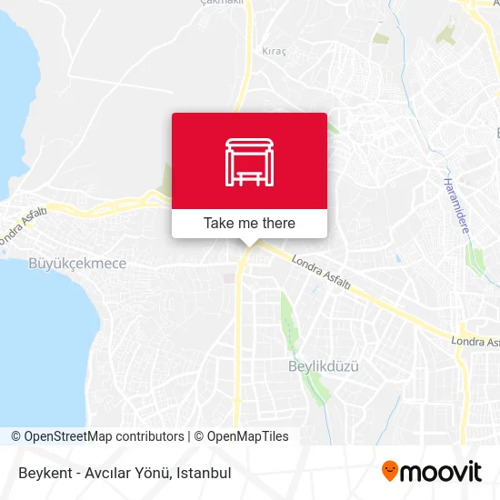 Beykent - Avcılar Yönü map