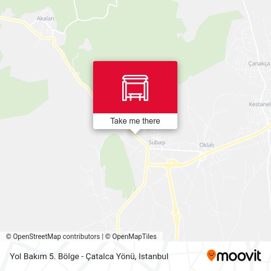 Yol Bakım 5. Bölge - Çatalca Yönü map