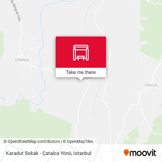 Karadut Sokak - Çatalca Yönü map
