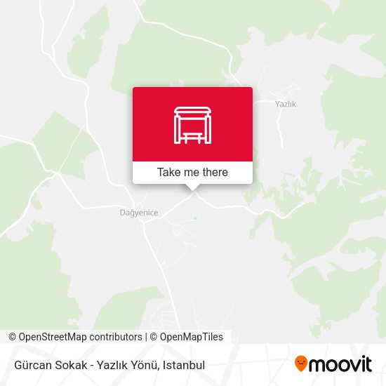 Gürcan Sokak - Yazlık Yönü map