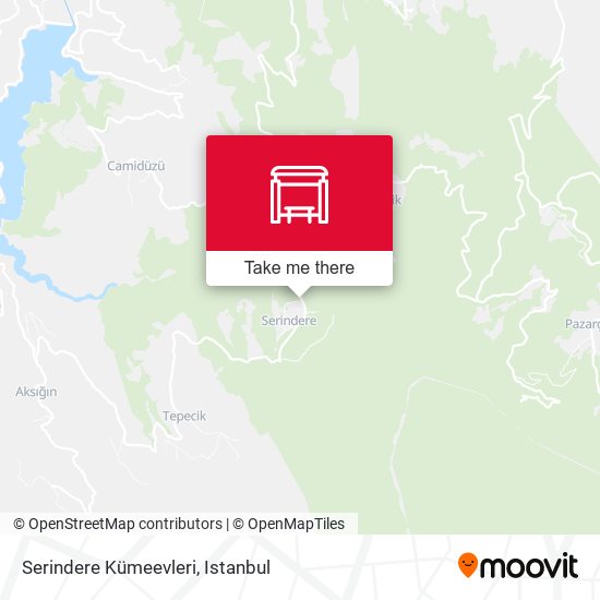 Serindere Kümeevleri map