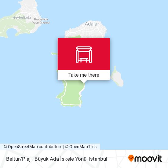 Beltur / Plaj - Büyük Ada İskele Yönü map