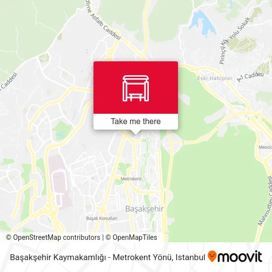 Başakşehir Kaymakamlığı - Metrokent Yönü map