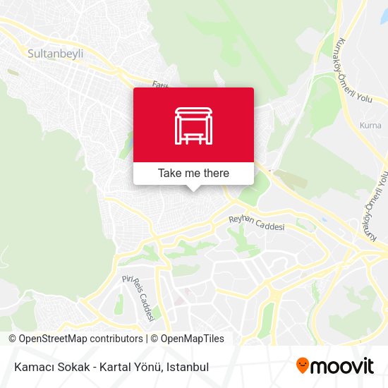 Kamacı Sokak - Kartal Yönü map