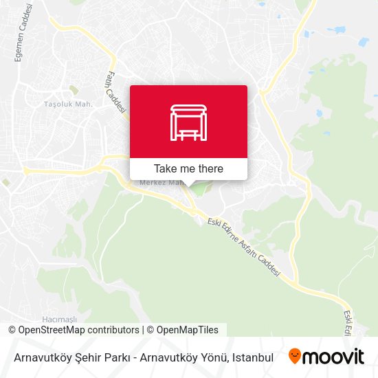 Arnavutköy Şehir Parkı - Arnavutköy Yönü map