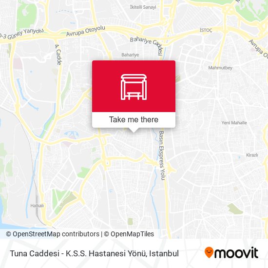 Tuna Caddesi - K.S.S. Hastanesi Yönü map
