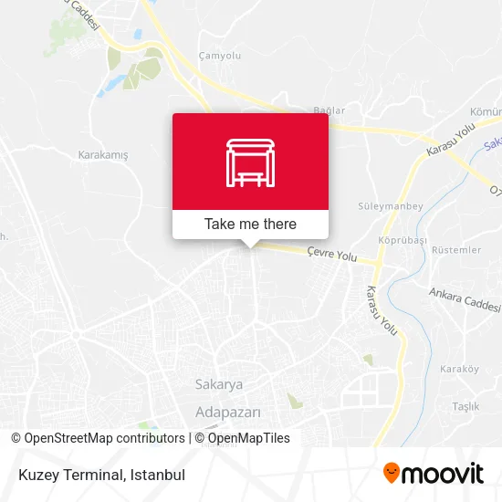 Kuzey Terminal map