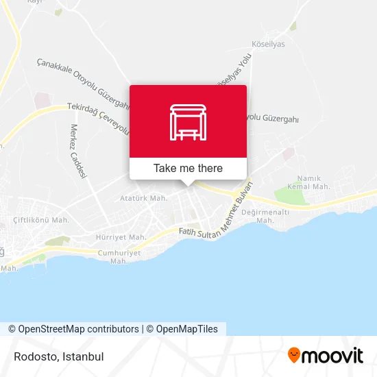 Rodosto map
