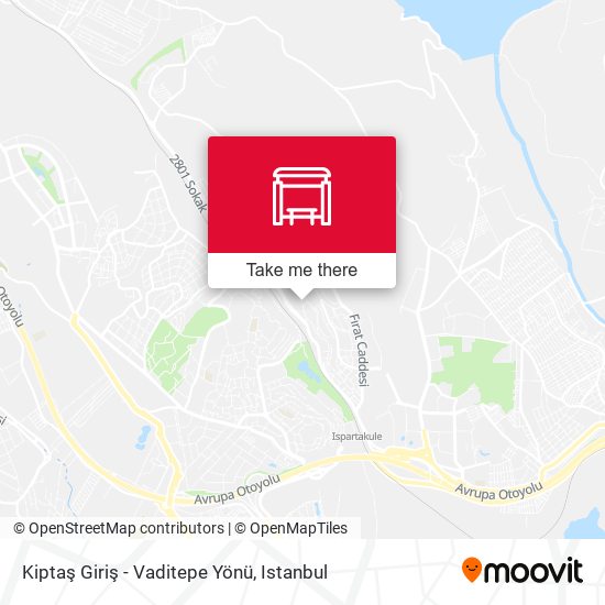 Kiptaş Giriş - Vaditepe Yönü map