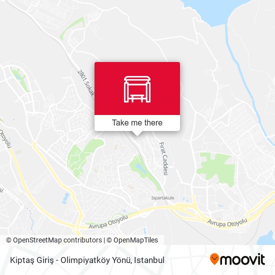 Kiptaş Giriş - Olimpiyatköy Yönü map