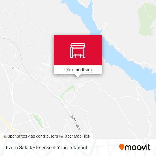 Evrim Sokak - Esenkent Yönü map