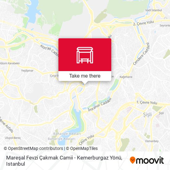 Mareşal Fevzi Çakmak Camii - Kemerburgaz Yönü map