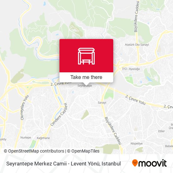 Seyrantepe Merkez Camii - Levent Yönü map