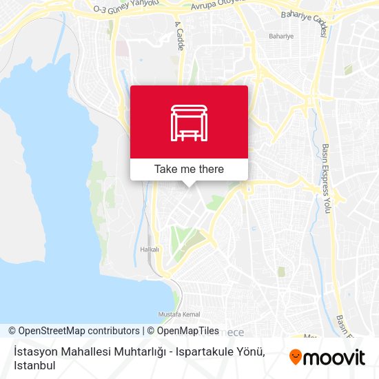 İstasyon Mahallesi Muhtarlığı - Ispartakule Yönü map