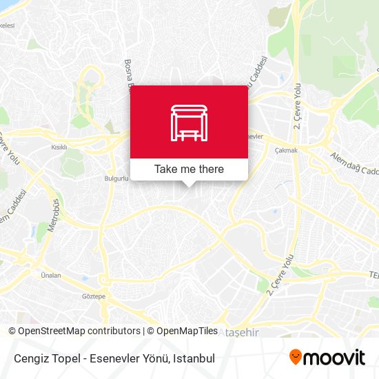 Cengiz Topel - Esenevler Yönü map
