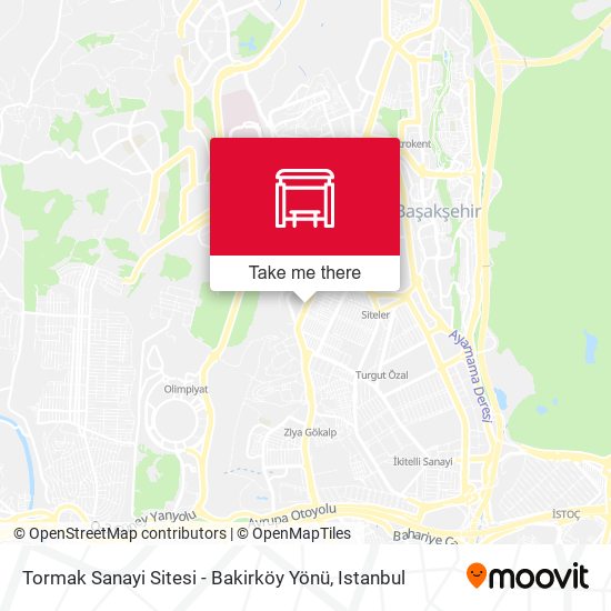 Tormak Sanayi Sitesi - Bakirköy Yönü map