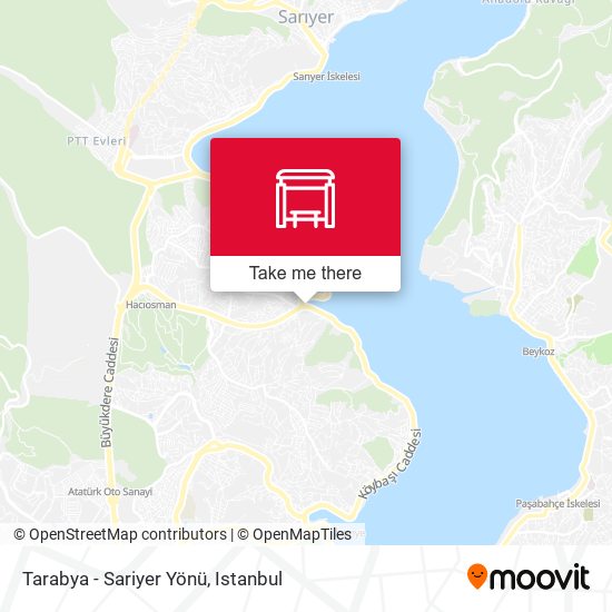 Tarabya - Sariyer Yönü map
