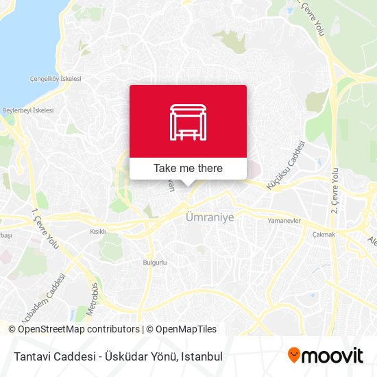 Tantavi Caddesi - Üsküdar Yönü map