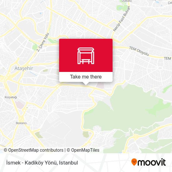İsmek - Kadiköy Yönü map