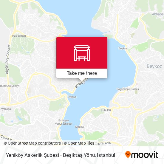 Yeniköy Askerlik Şubesi - Beşiktaş Yönü map