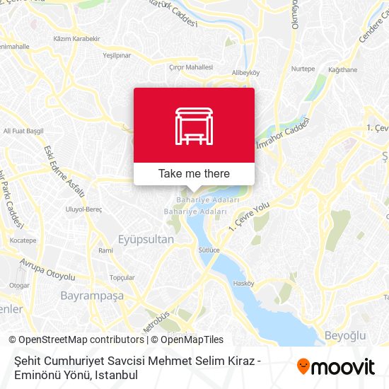 Şehit Cumhuriyet Savcisi Mehmet Selim Kiraz - Eminönü Yönü map