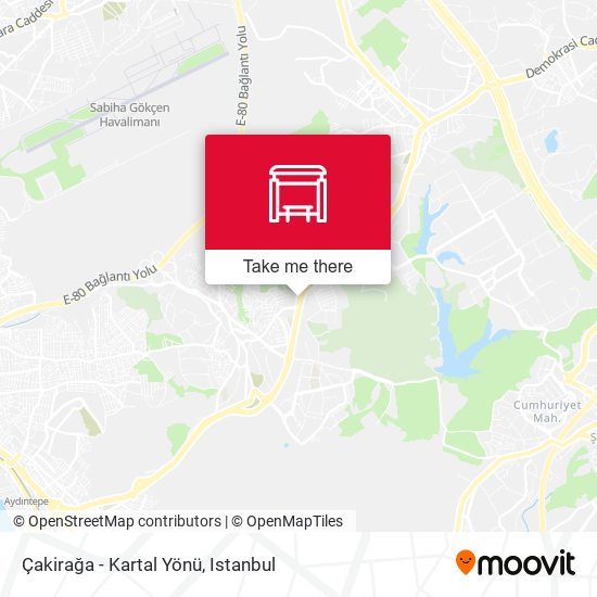 Çakirağa - Kartal Yönü map