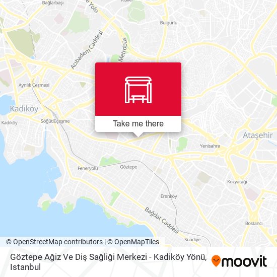 Göztepe Ağiz Ve Diş Sağliği Merkezi - Kadiköy Yönü map