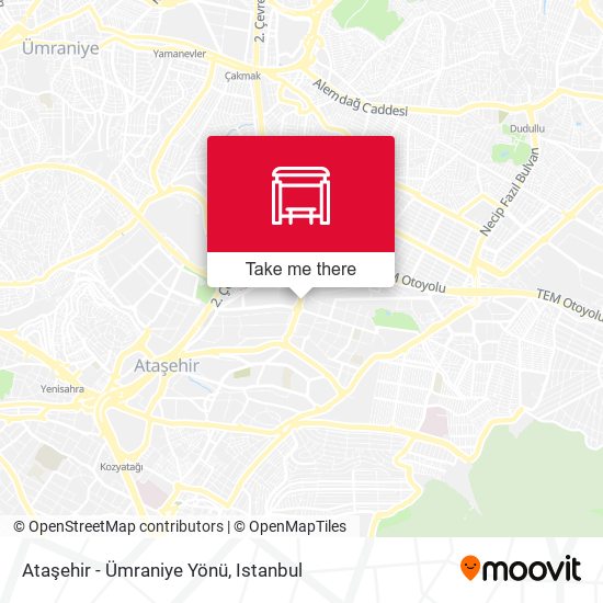 Ataşehir - Ümraniye Yönü map