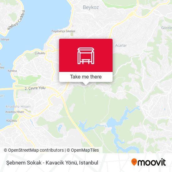Şebnem Sokak - Kavacik Yönü map