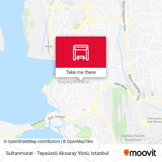 Sultanmurat - Tepeüstü Aksaray Yönü map