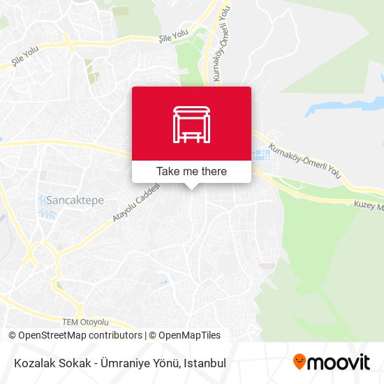 Kozalak Sokak - Ümraniye Yönü map