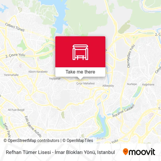 Refhan Tümer Lisesi - İmar Blokları Yönü map